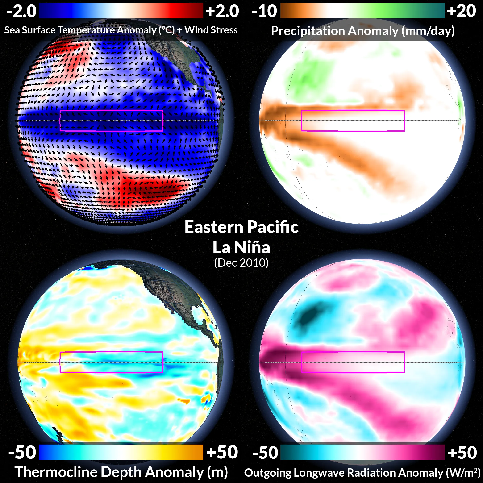 Eastern Pacific Niña, Dec 2010